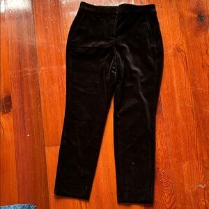 White House Black Market Black Velvet Slim Pants